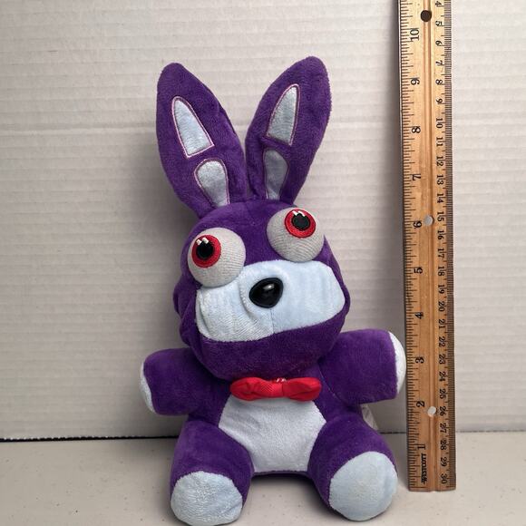 Five Night’s At Freddy’s FNAF Plush Stuffed Toy Purple Bunny 7” Tall 2016 - Picture 7 of 15